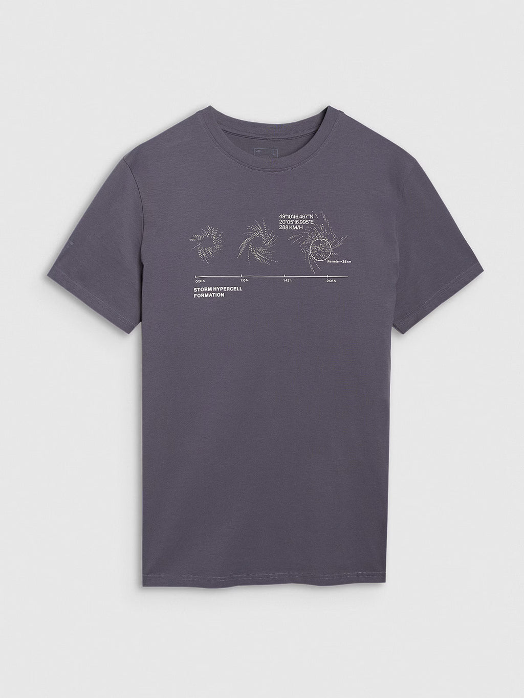 T-shirt regular z nadrukiem męski