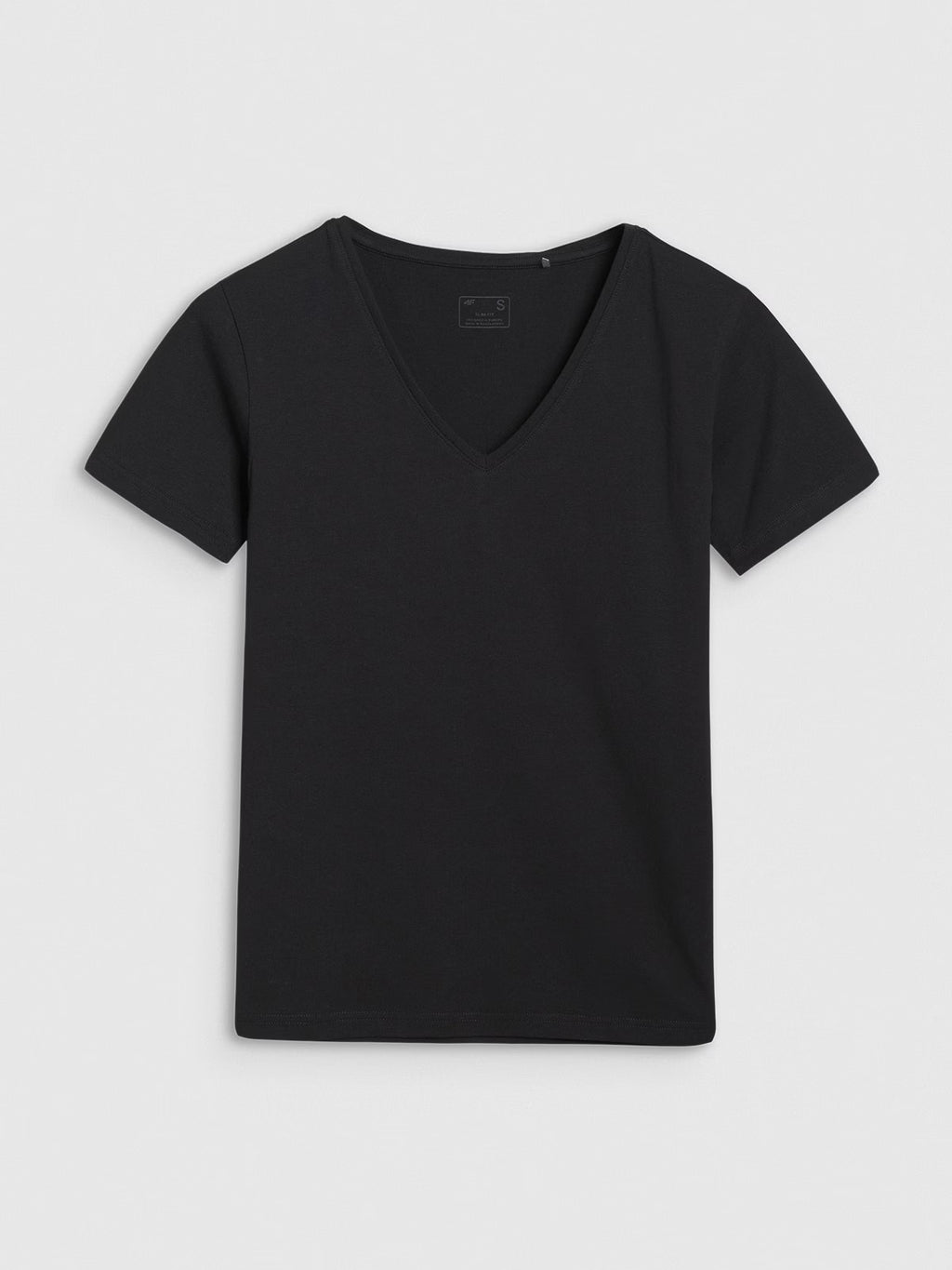 T-shirt slim gładki damski