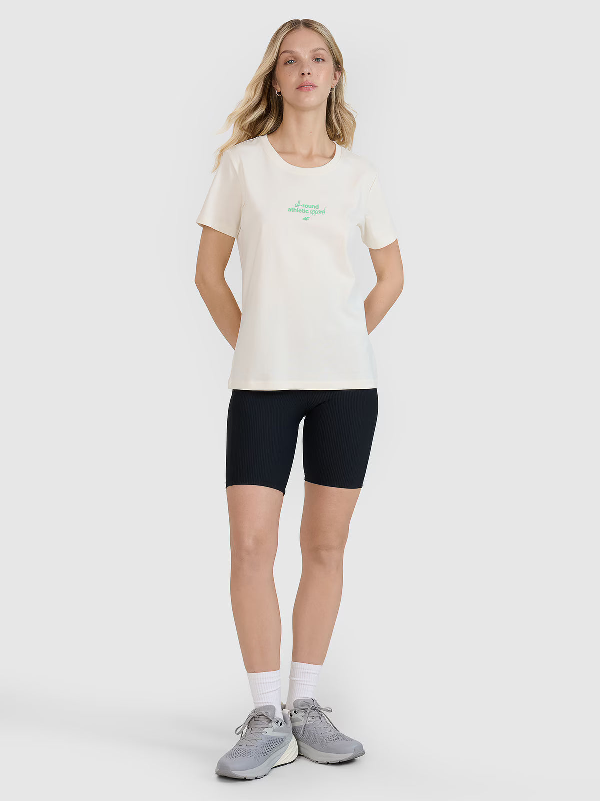 T-shirt regular z nadrukiem damski