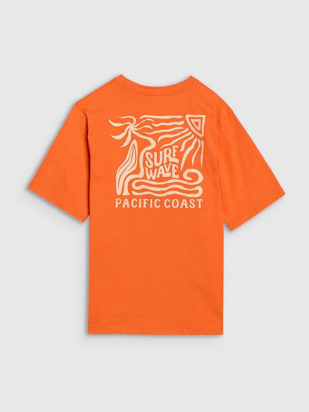 T-shirt oversize z nadrukiem chłopięcy