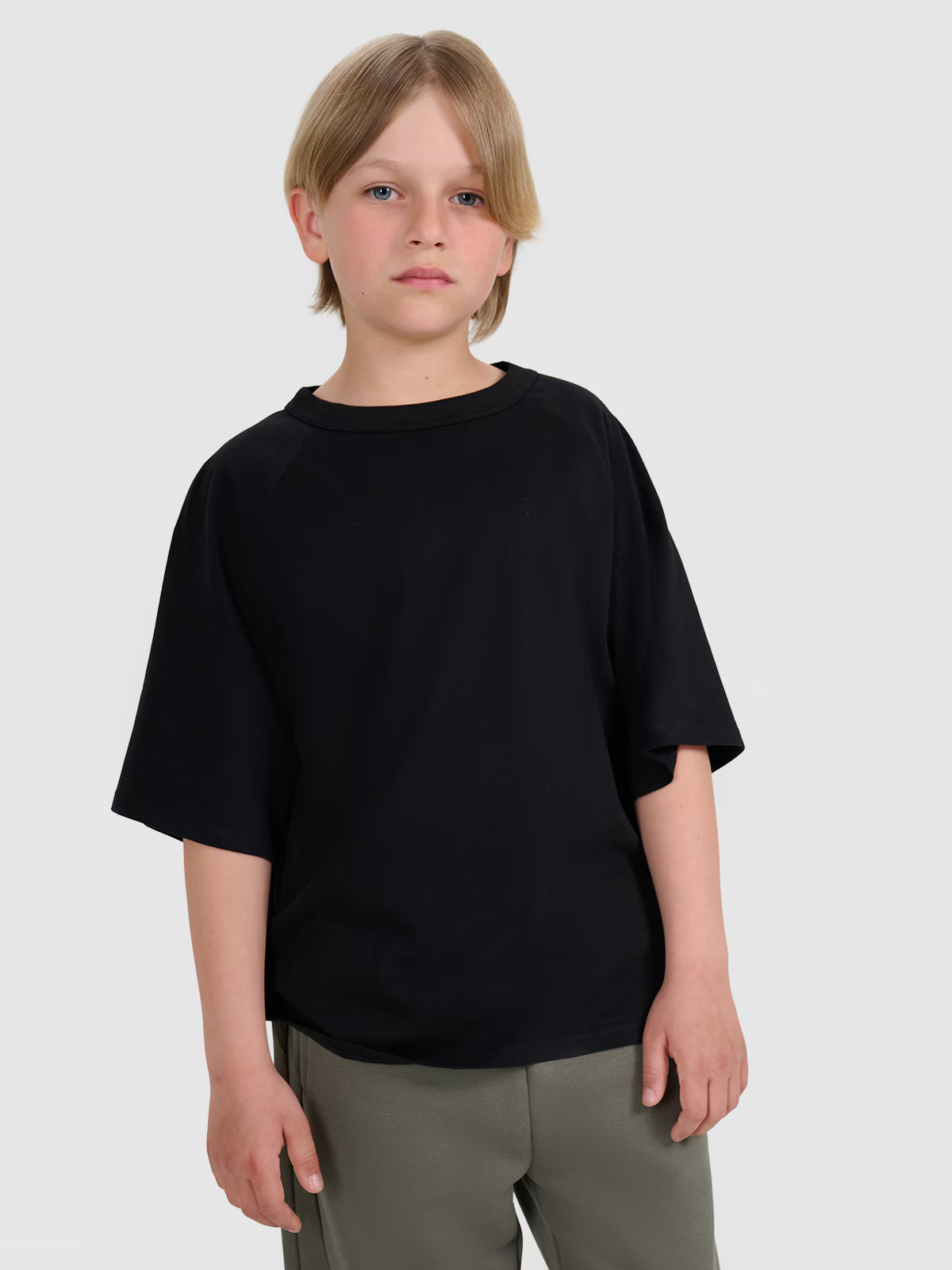 T-shirt oversize gładki chłopięcy