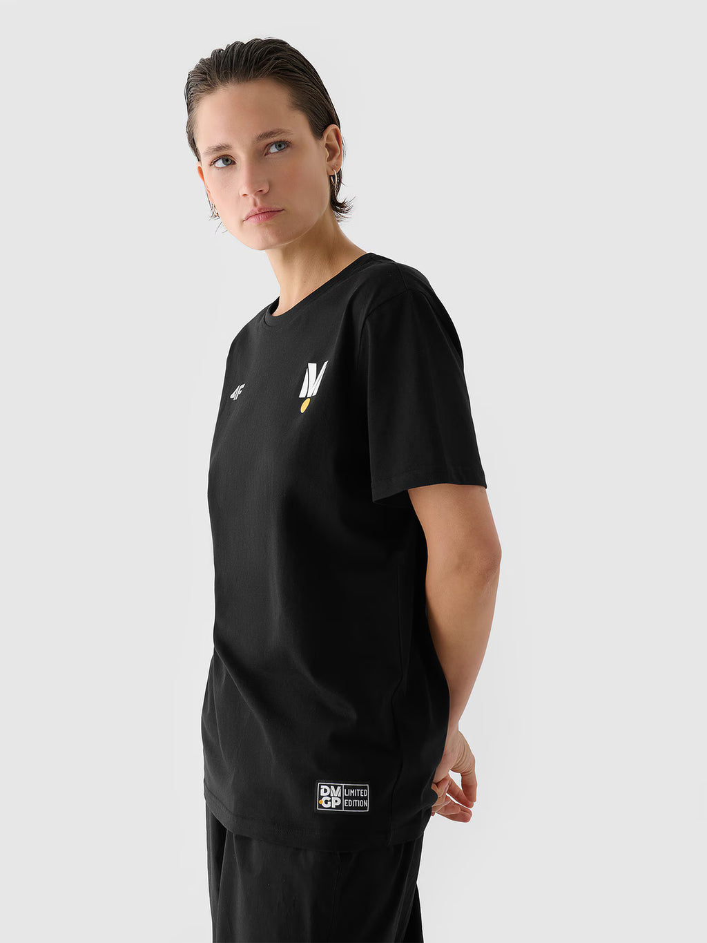 T-shirt regular z nadrukiem uniseks 4F x Drift Masters