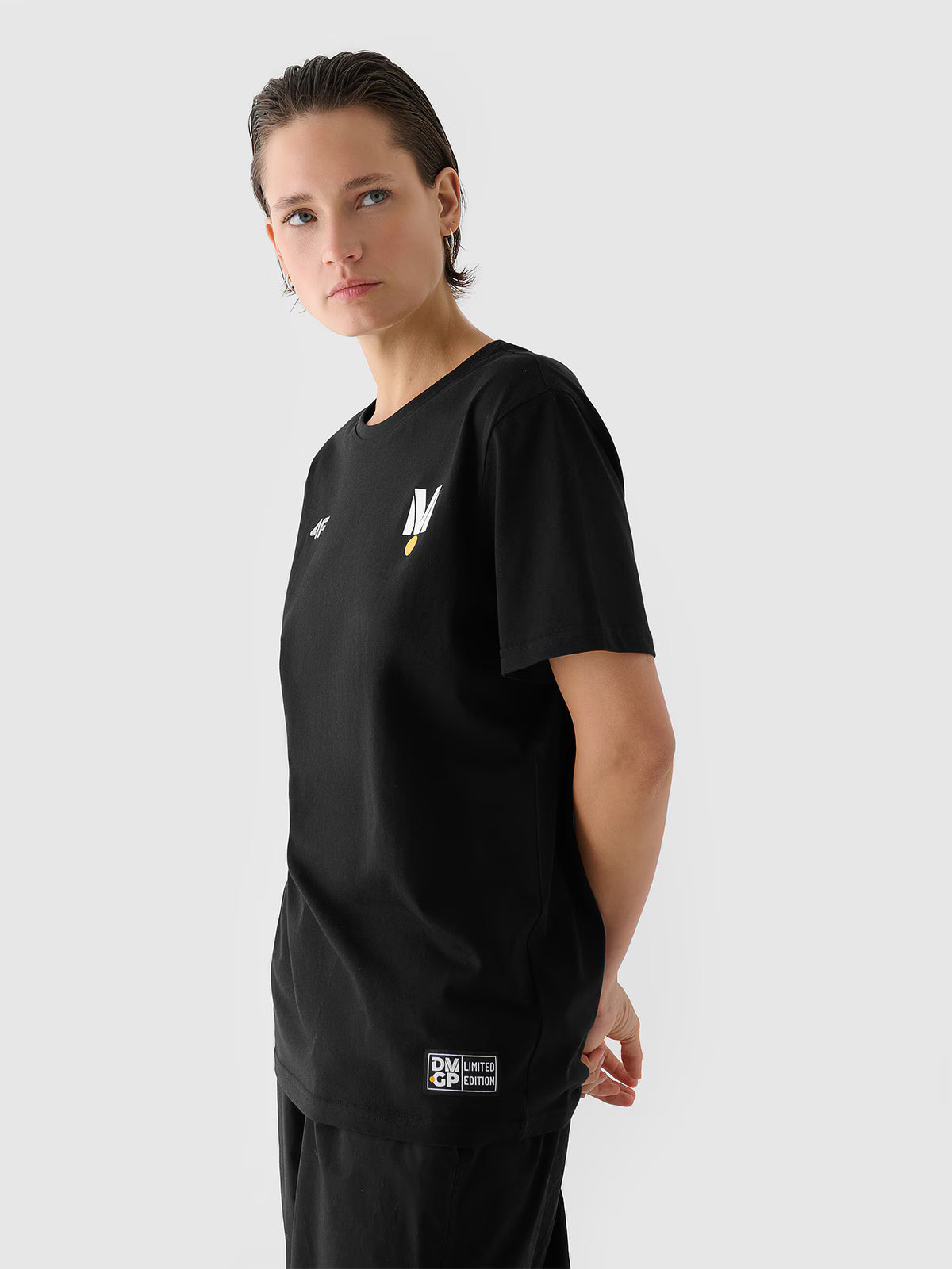 T-shirt regular z nadrukiem uniseks 4F x Drift Masters