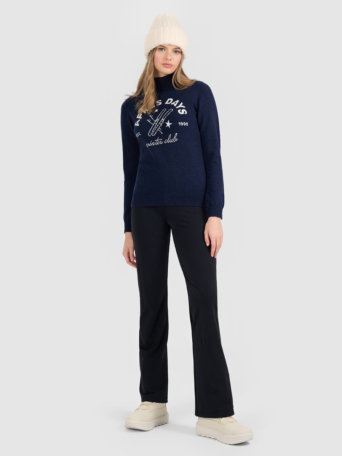 Golf z wełną damski