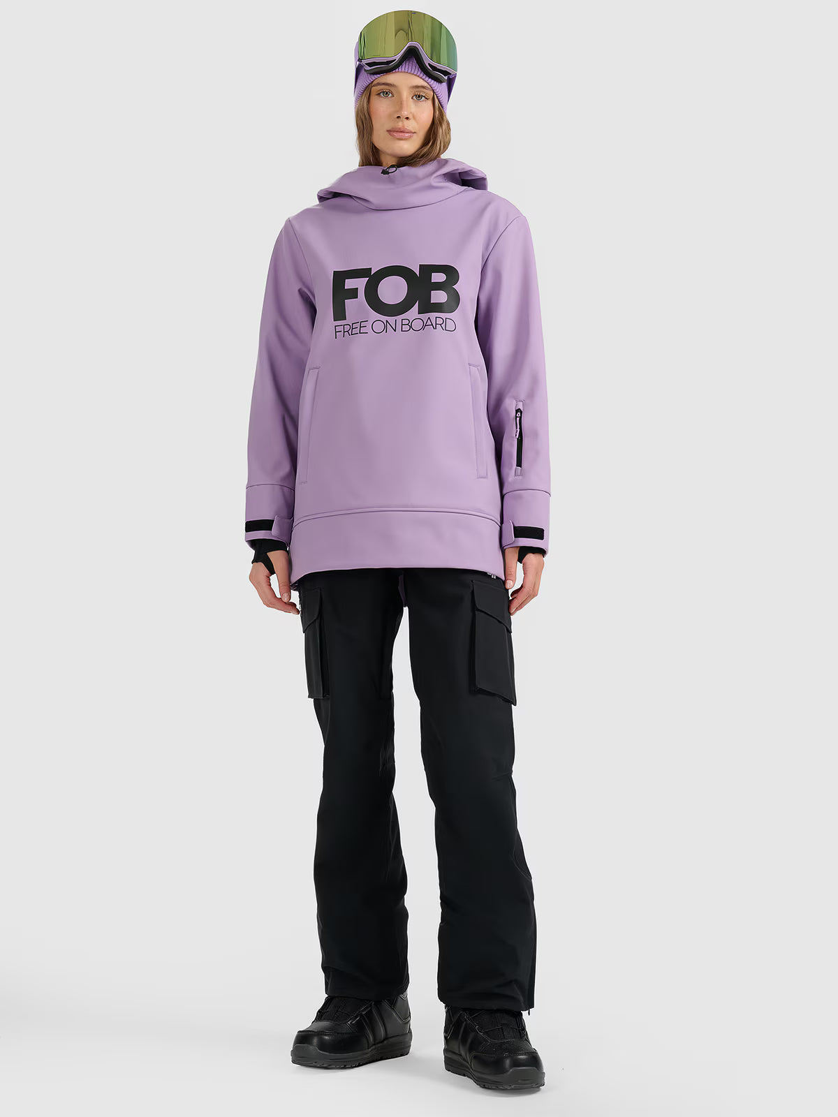 Kurtka snowboardowa z softshellu membrana 5000 damska