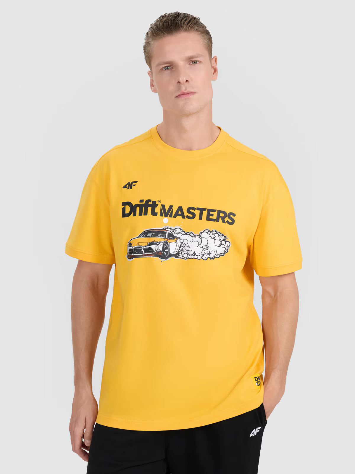 T-shirt regular z nadrukiem uniseks 4F x Drift Masters