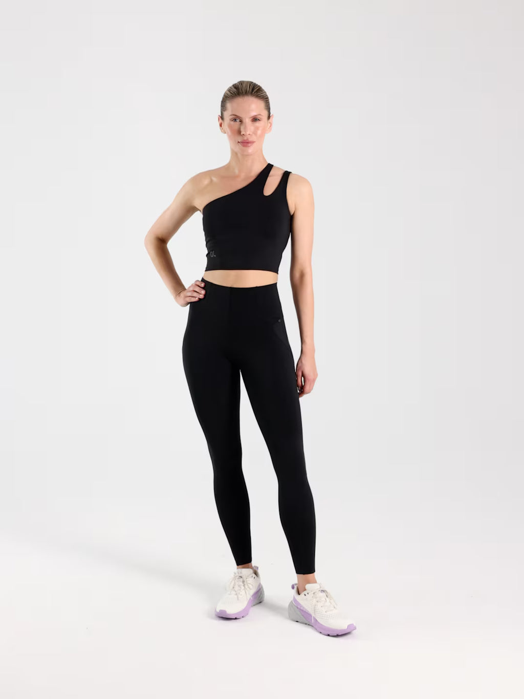 Crop top treningowy na jedno ramię 4F x Anna Lewandowska