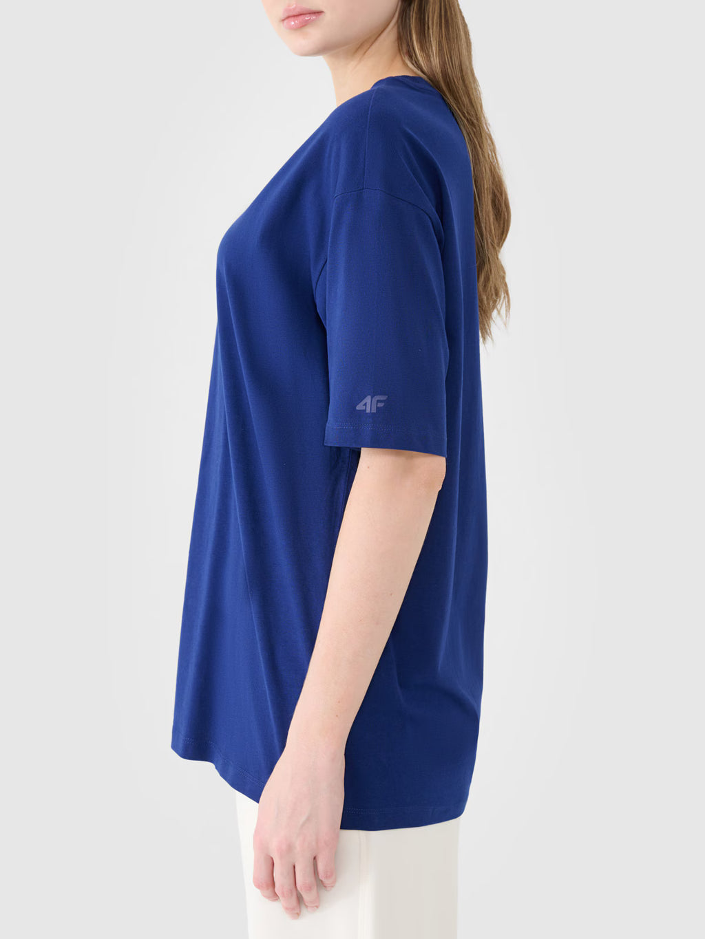 T-shirt oversize gładki damski