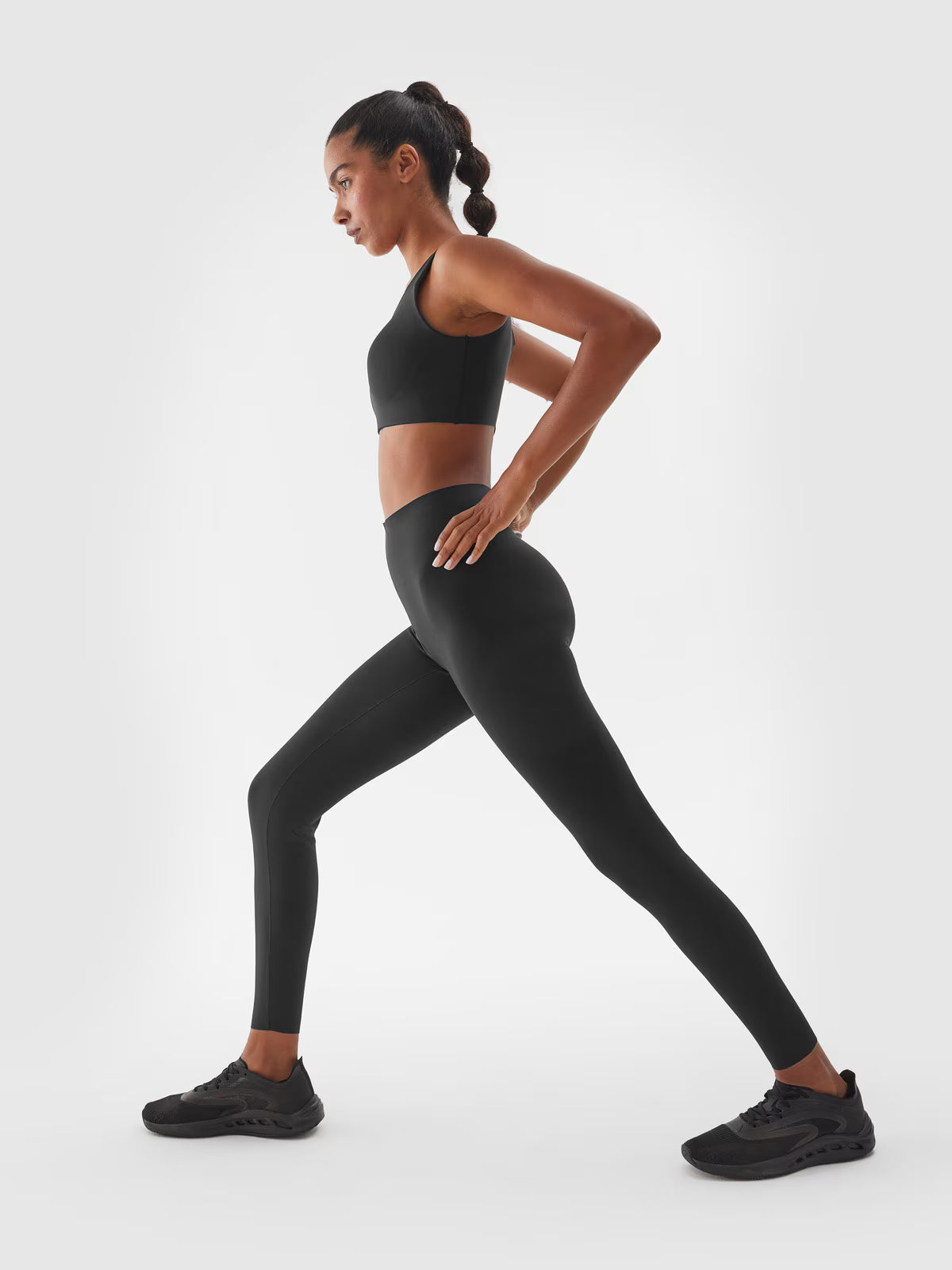 Legginsy treningowe z wysokim stanem damskie