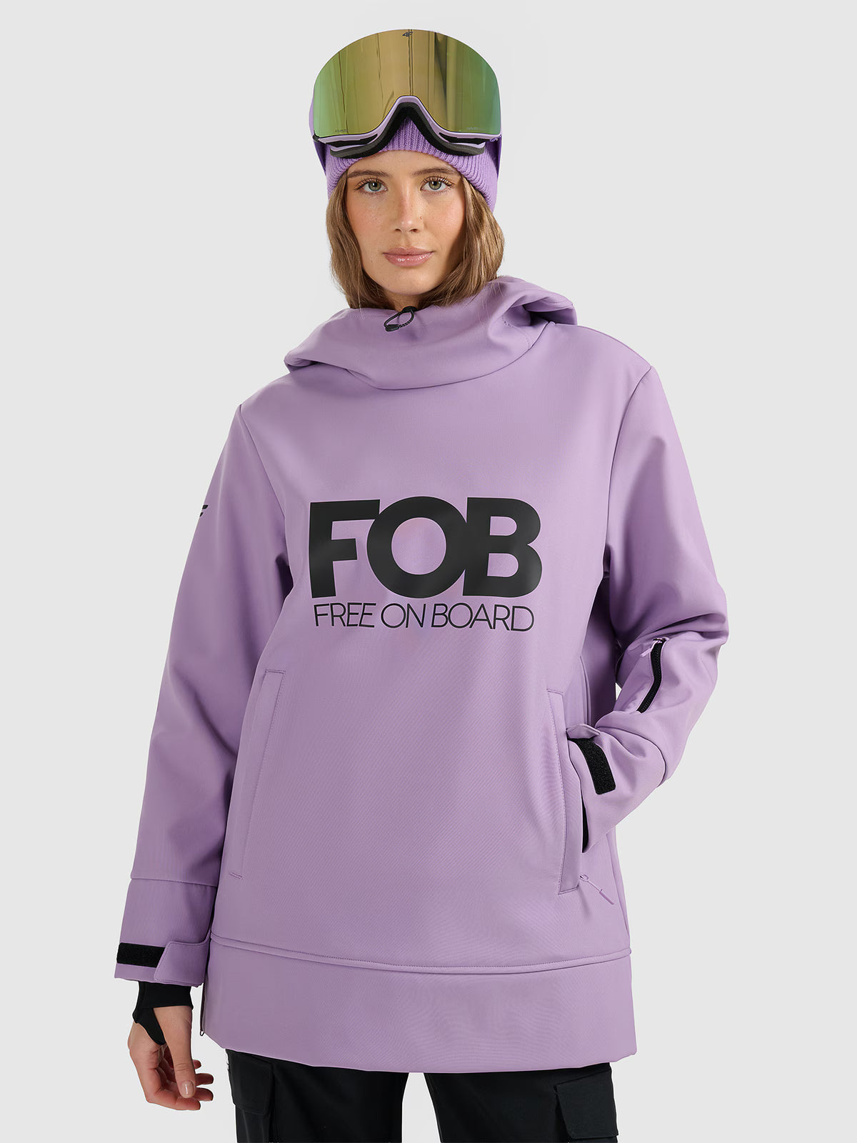 Kurtka snowboardowa z softshellu membrana 5000 damska