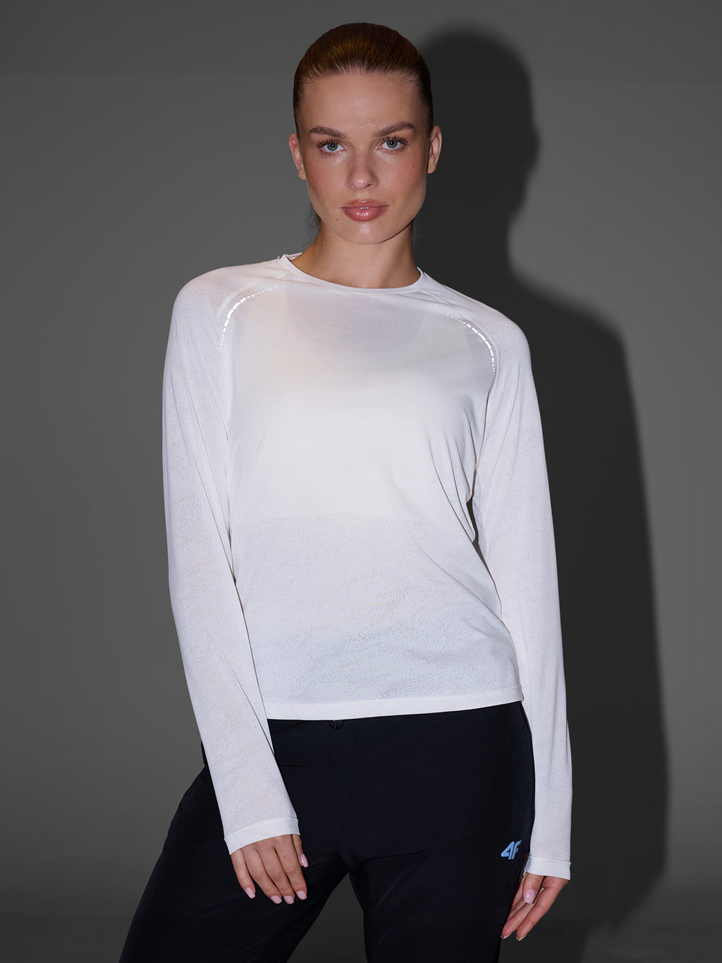 Longsleeve do biegania w terenie szybkoschnący damski