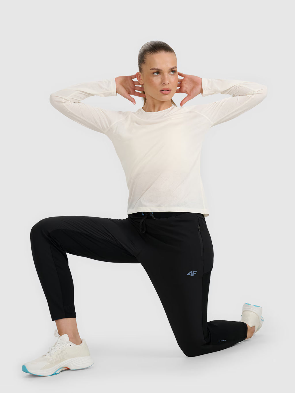 Longsleeve do biegania w terenie szybkoschnący damski