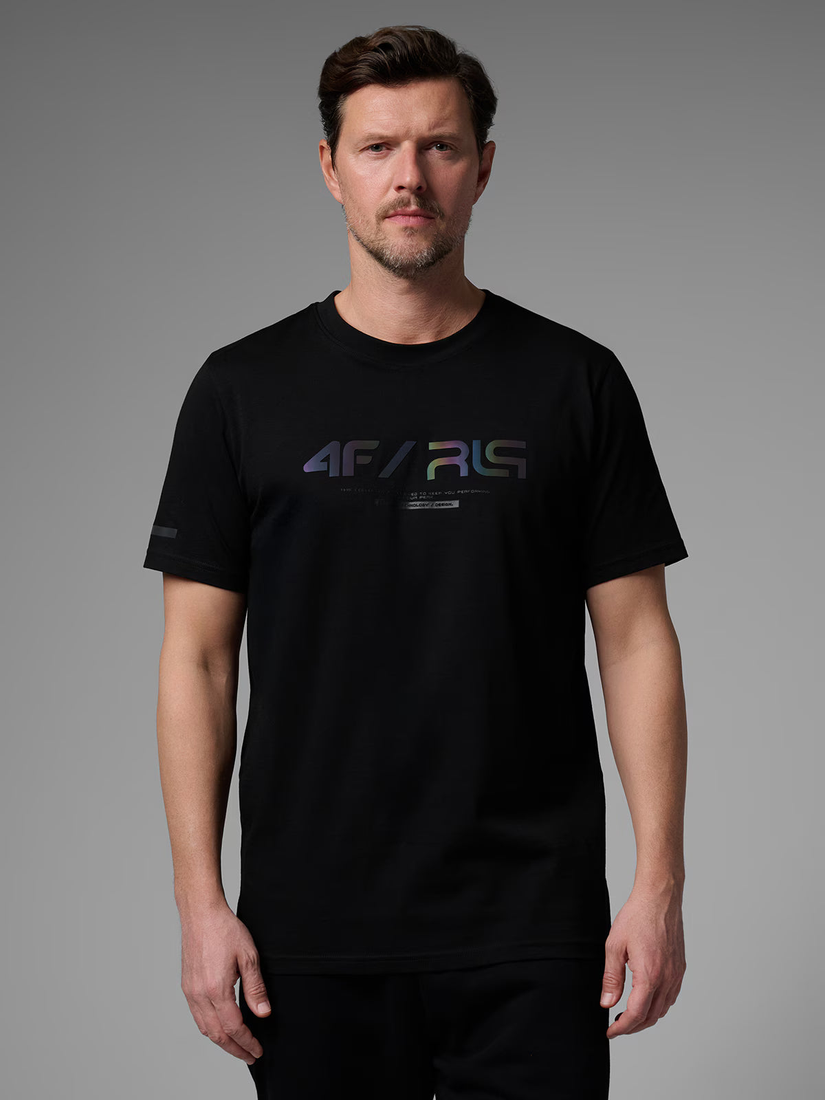 T-shirt regular z nadrukiem męski 4F x Robert Lewandowski