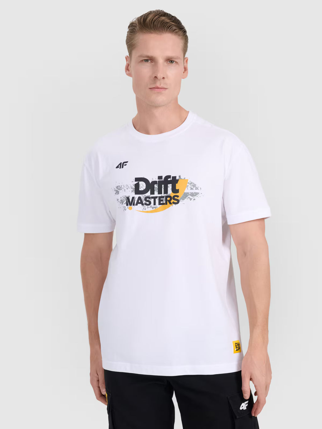 T-shirt regular z nadrukiem uniseks 4F x Drift Masters