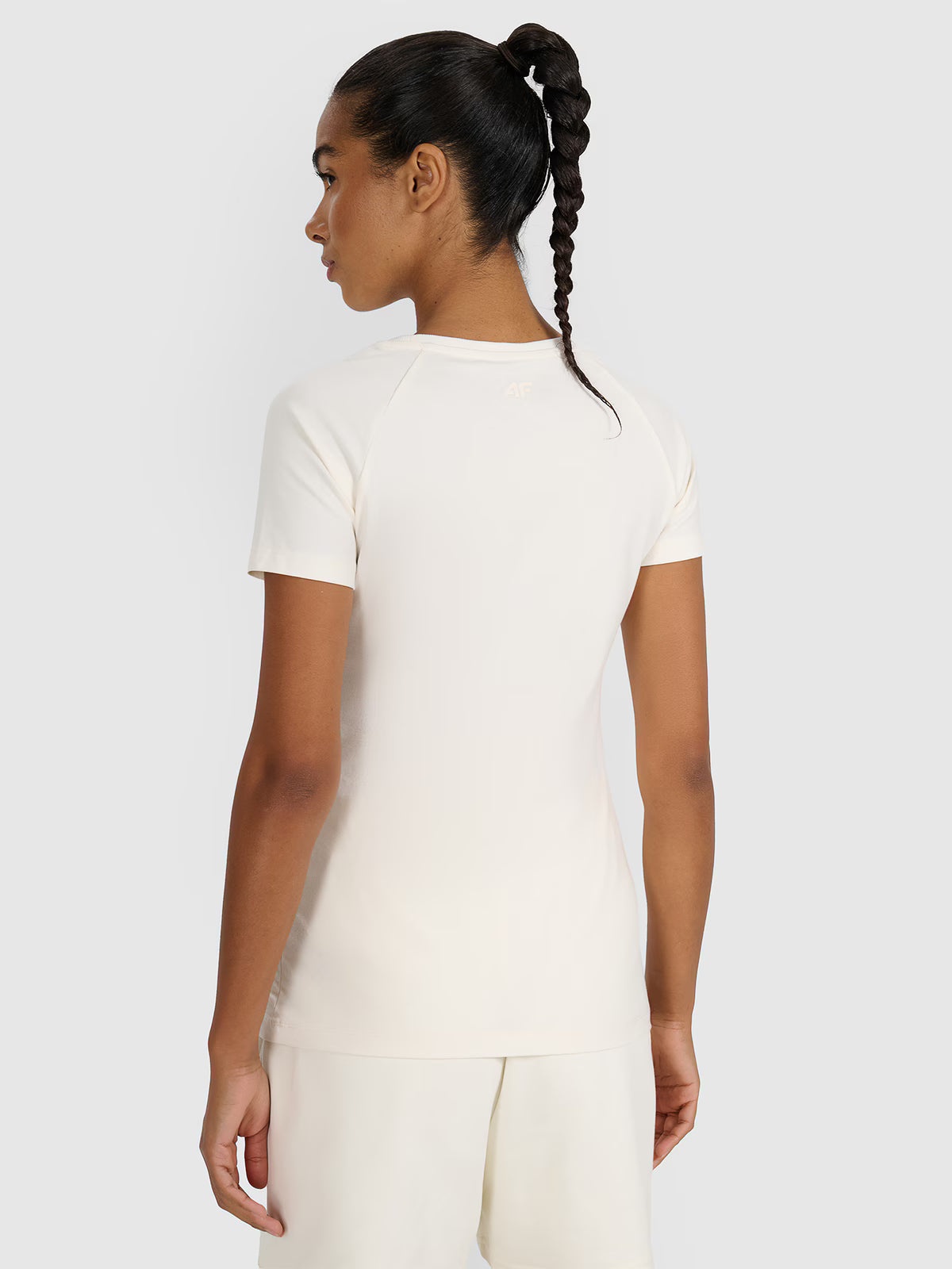 T-shirt slim z nadrukiem damski
