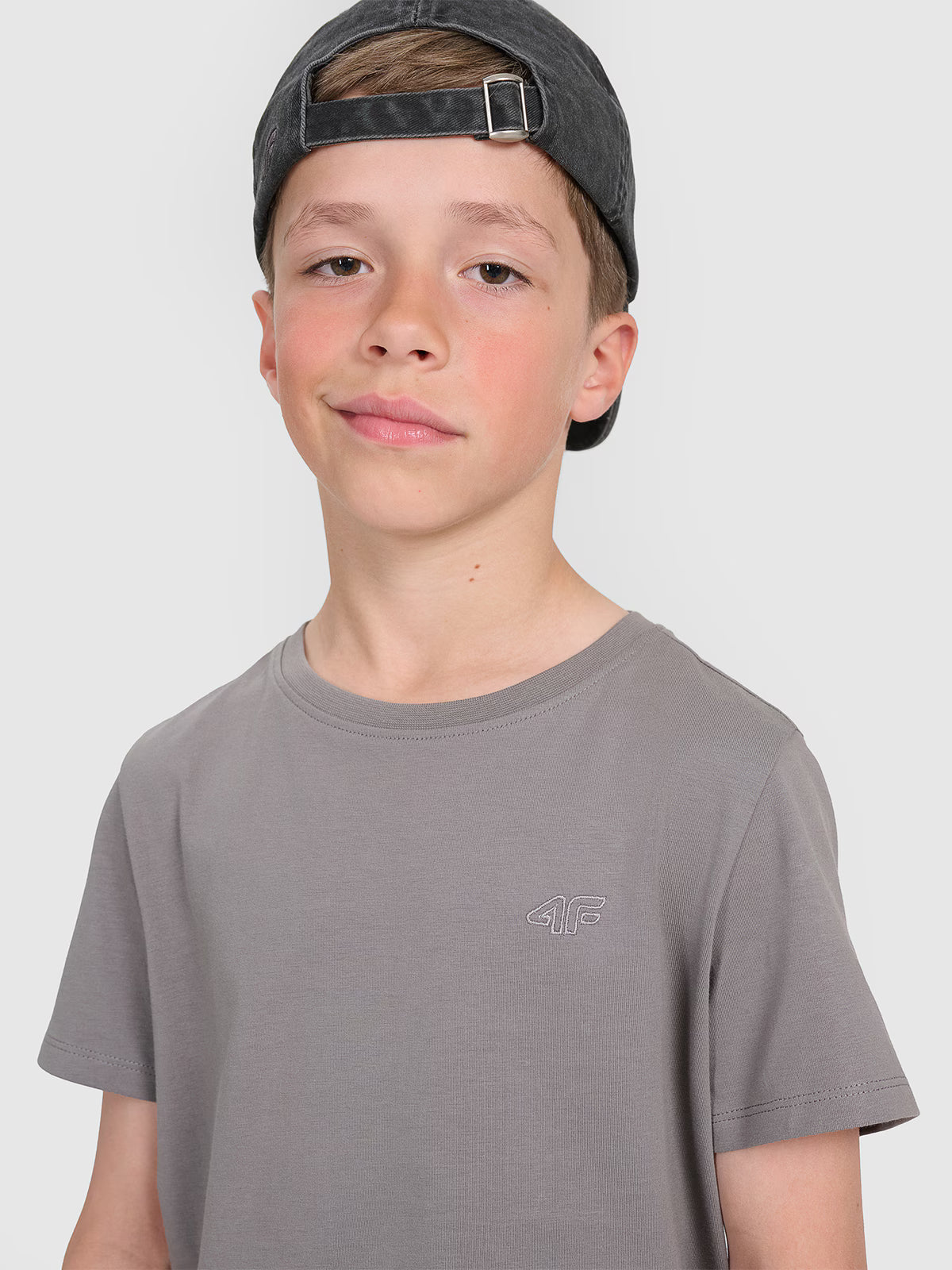 T-shirt regular gładki chłopięcy