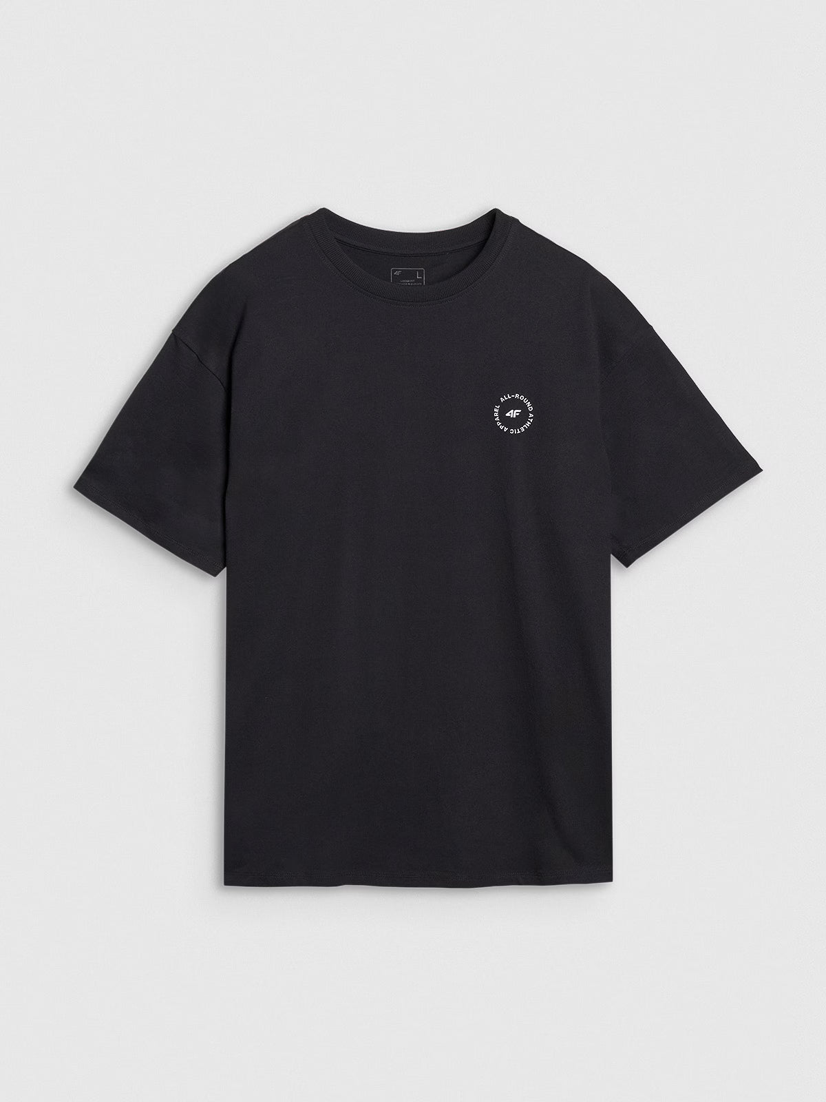 T-shirt oversize z nadrukiem męski
