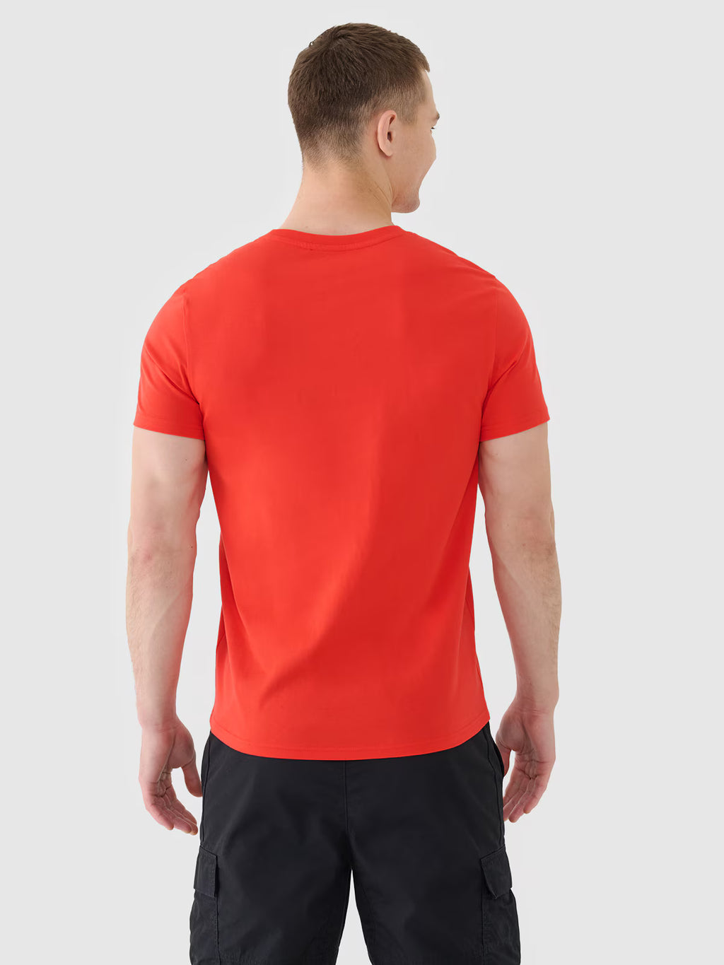 T-shirt regular gładki męski