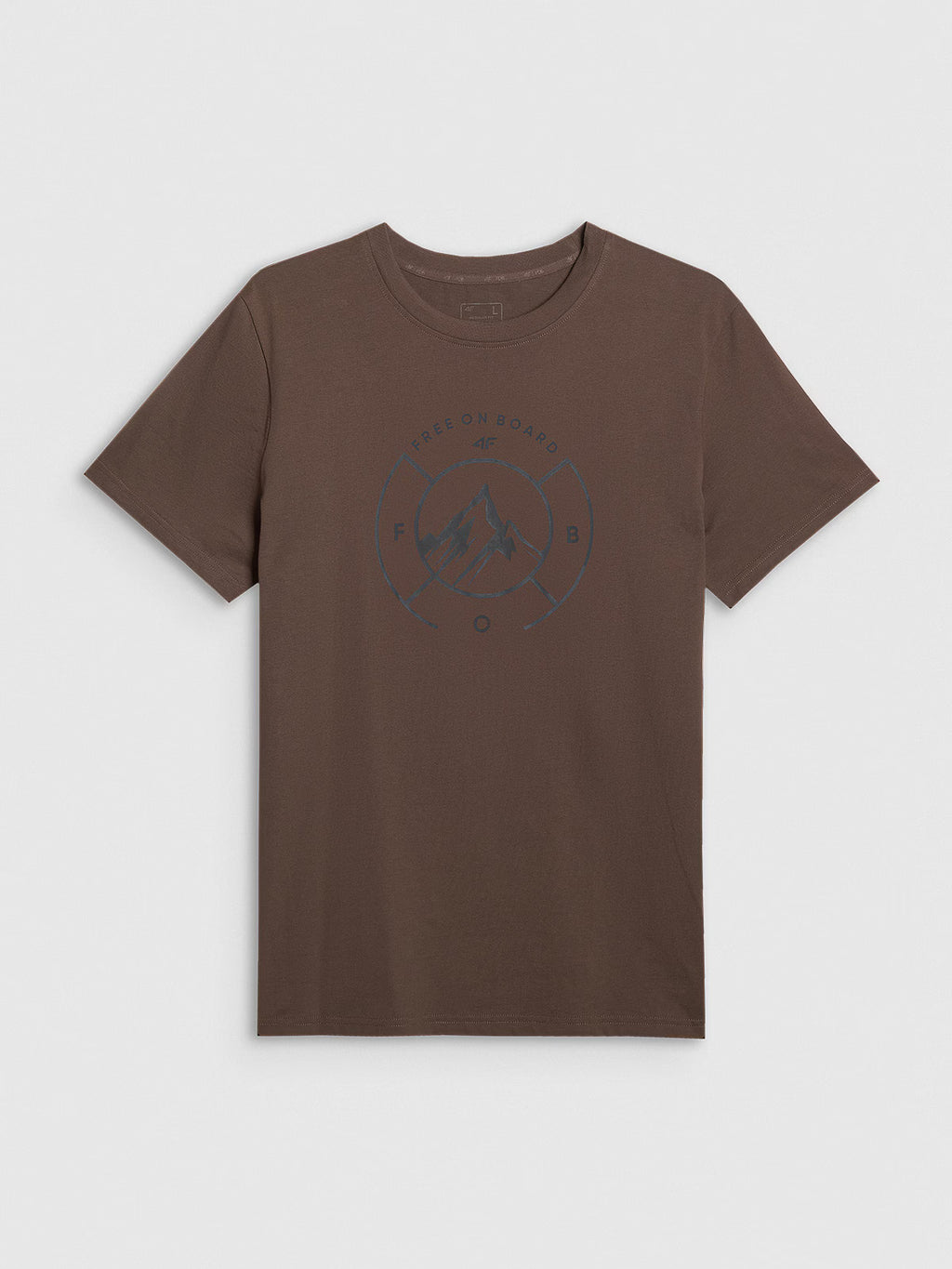 T-shirt regular z nadrukiem męski