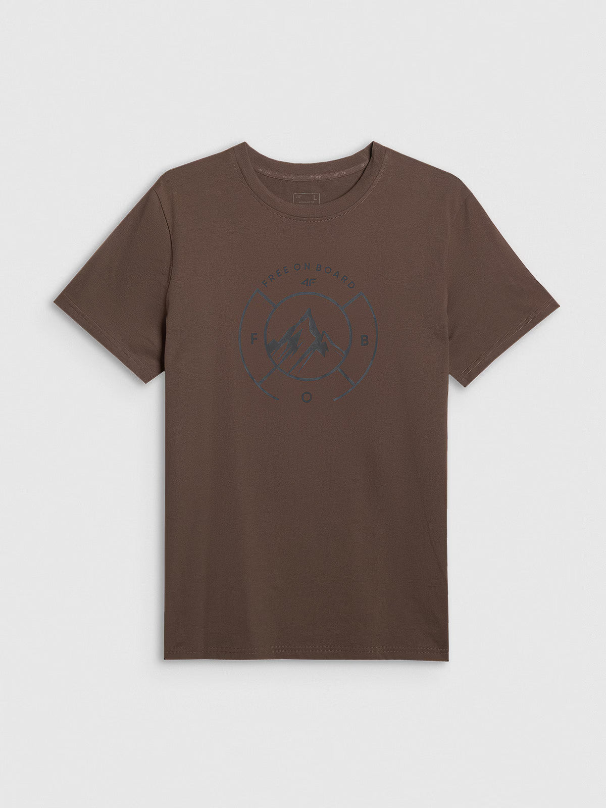 T-shirt regular z nadrukiem męski