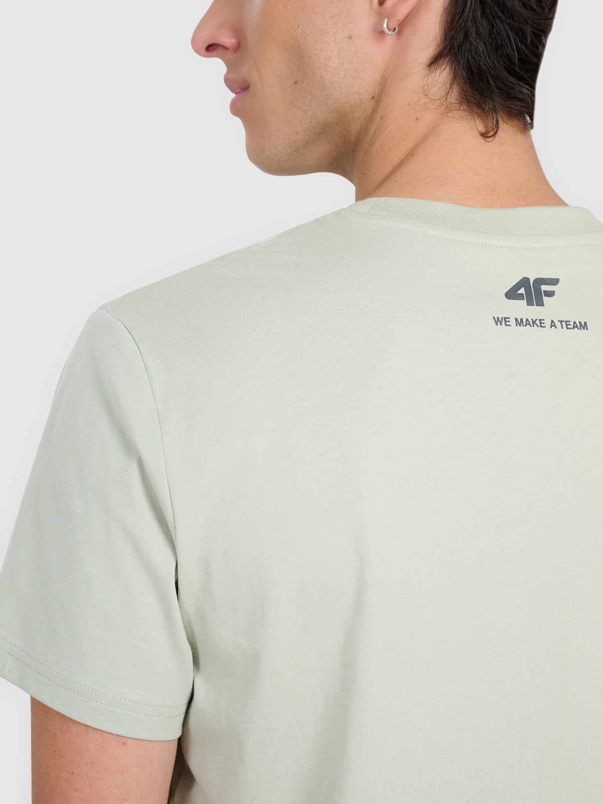 T-shirt regular z nadrukiem męski