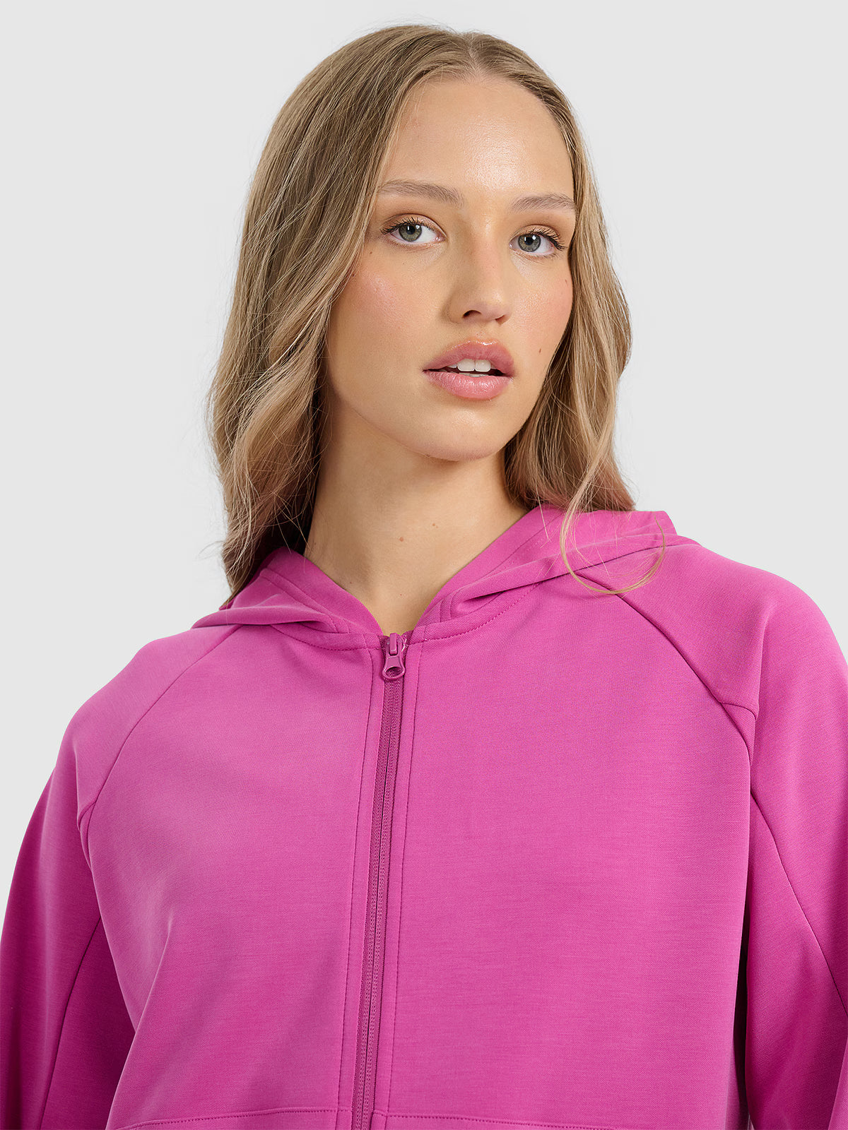 Bluza dresowa rozpinana z modalem damska