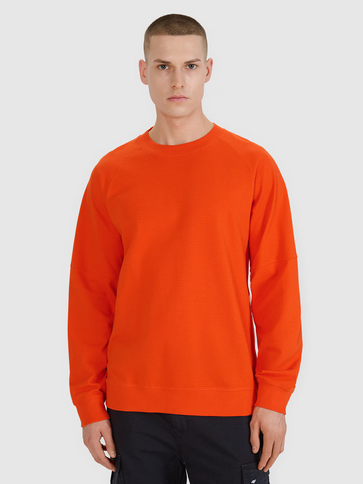 Bluza dresowa nierozpinana bez kaptura męska