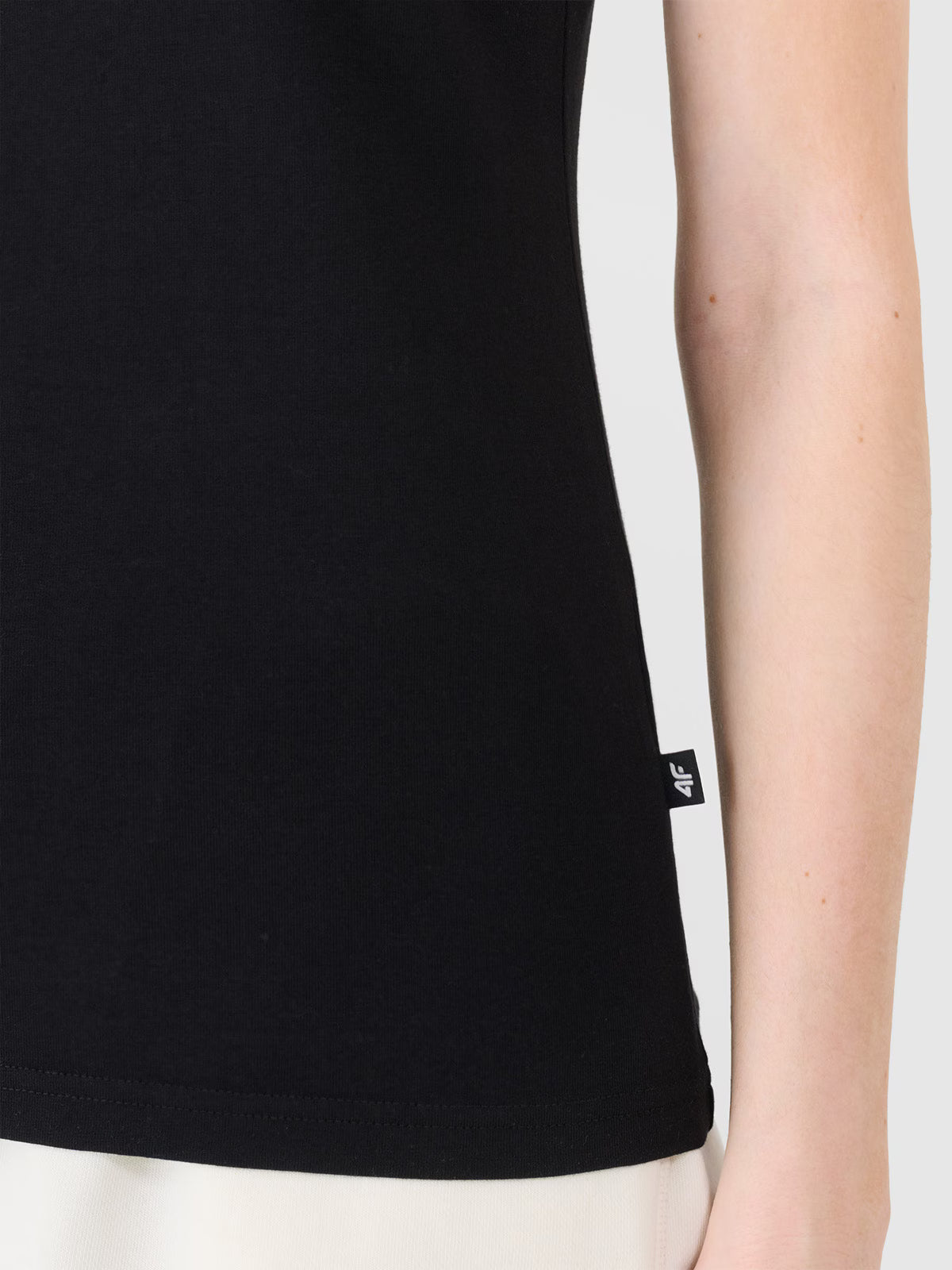 T-shirt slim gładki damski