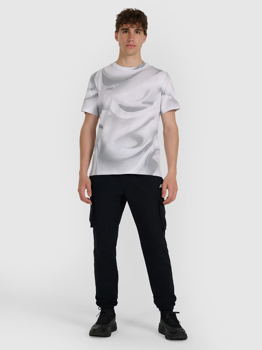 T-shirt regular z nadrukiem męski