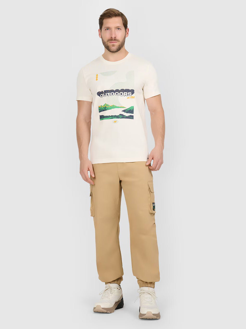 T-shirt regular z nadrukiem męski