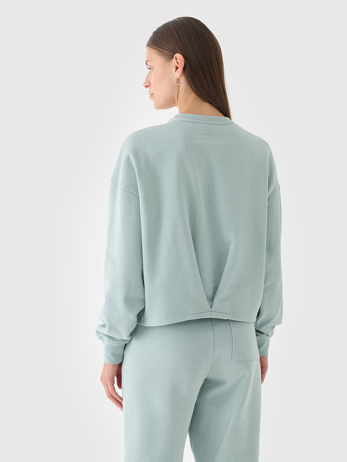 Bluza dresowa nierozpinana bez kaptura damska