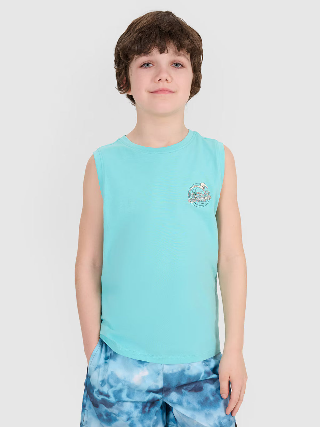 Tank top regular z nadrukiem chłopięcy