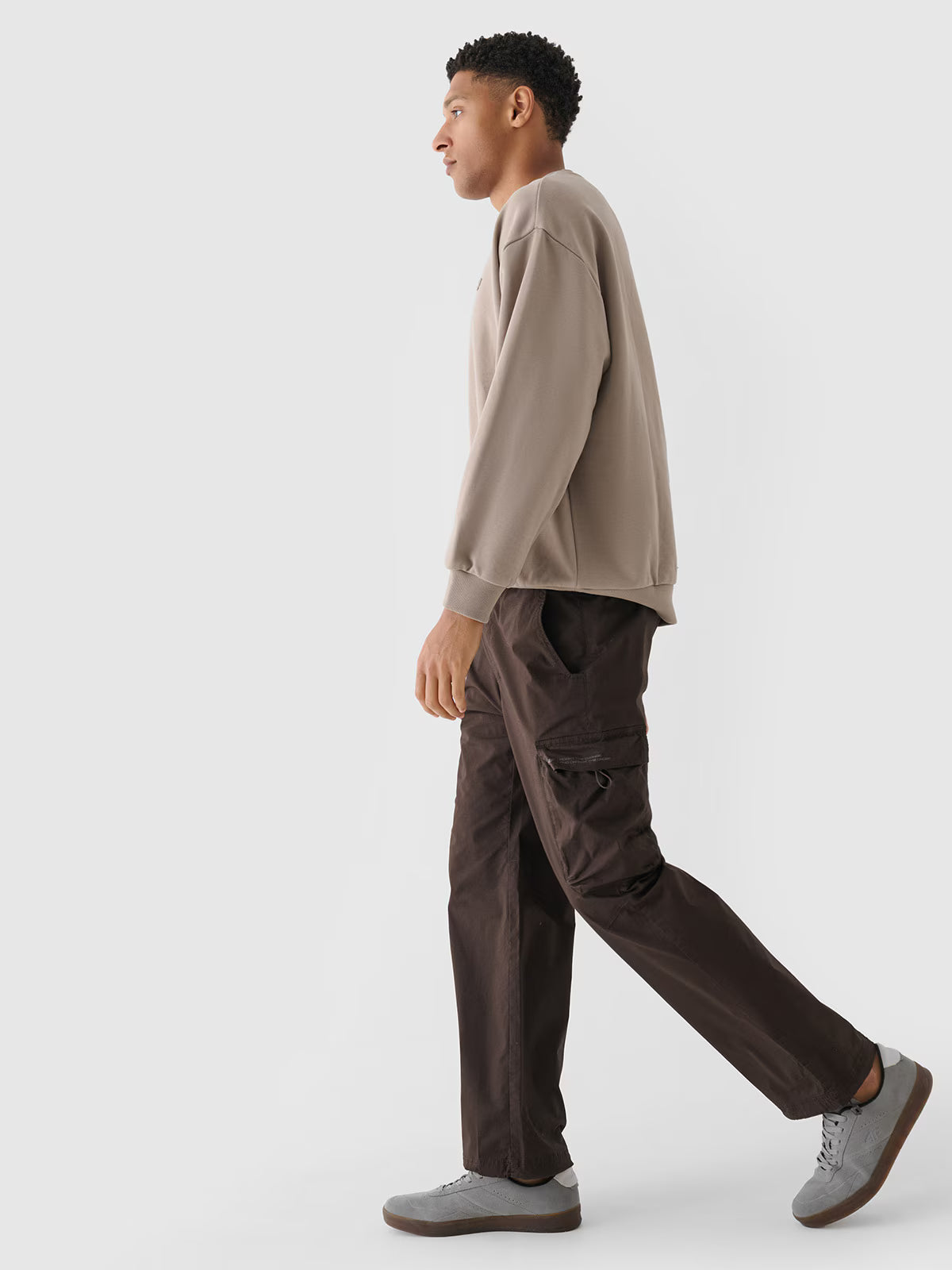 Spodnie casual parachute cargo męskie