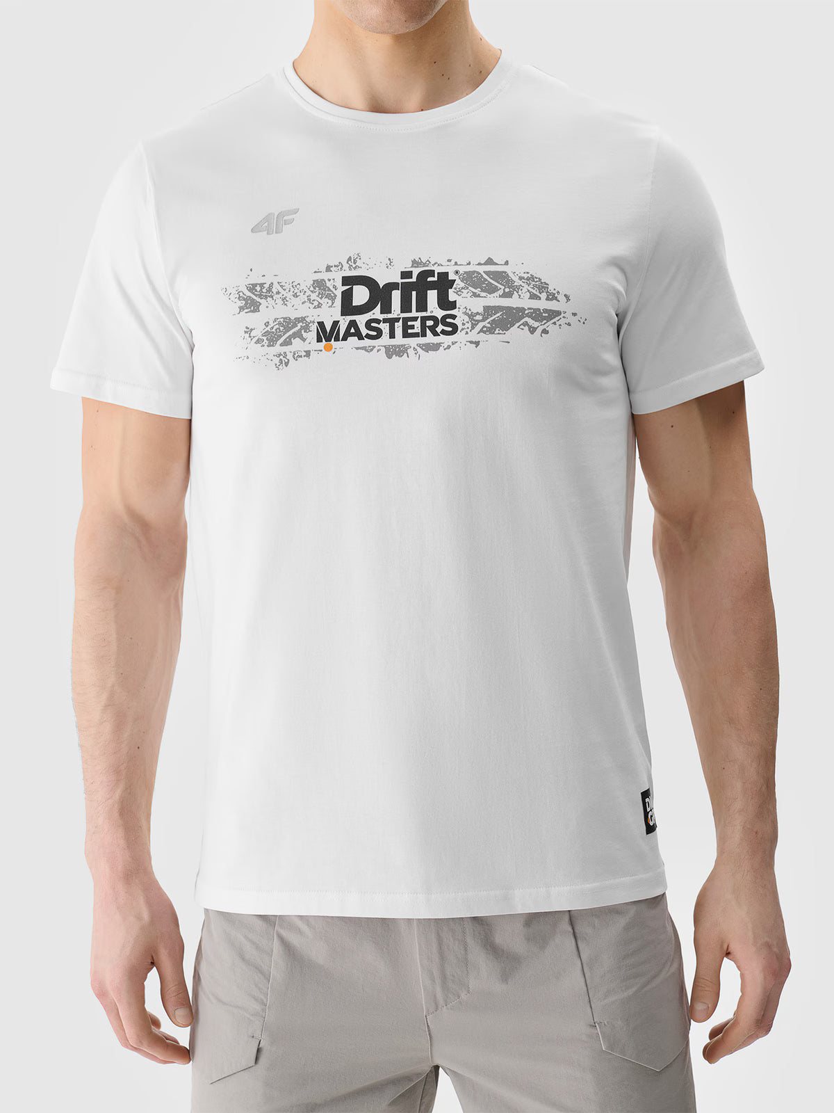 T-shirt regular z nadrukiem uniseks 4F x Drift Masters
