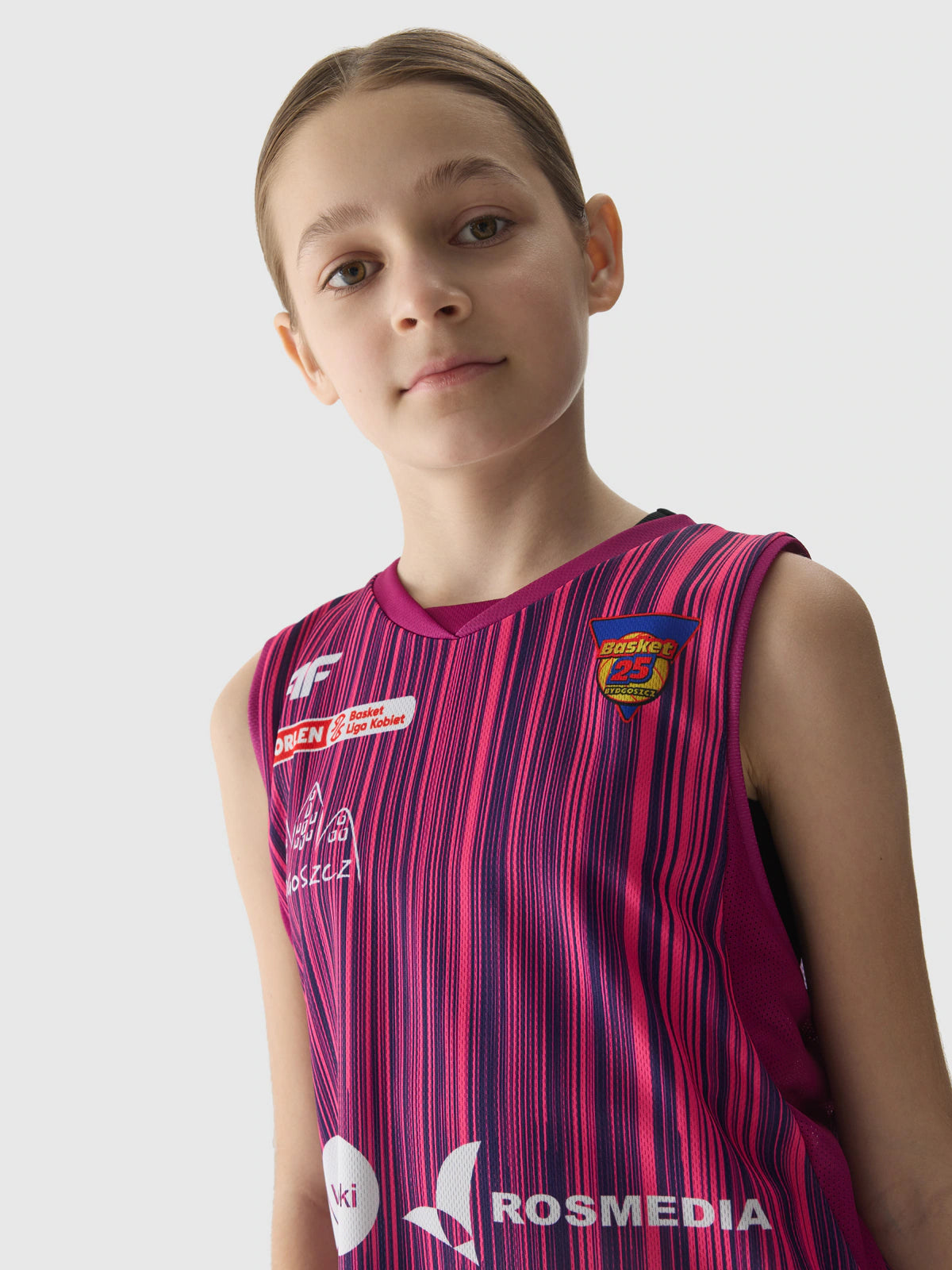 Tank top replika domowy z sezonu 2023/24 dziecięcy 4F x KS Basket 25 Bydgoszcz