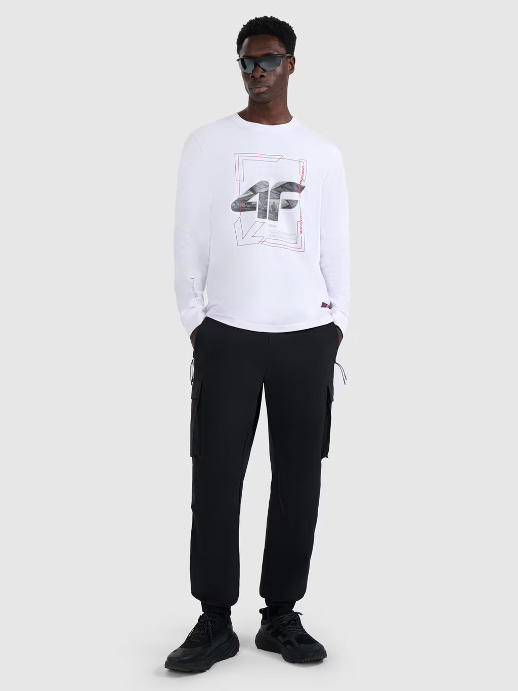 Longsleeve regular z nadrukiem męski