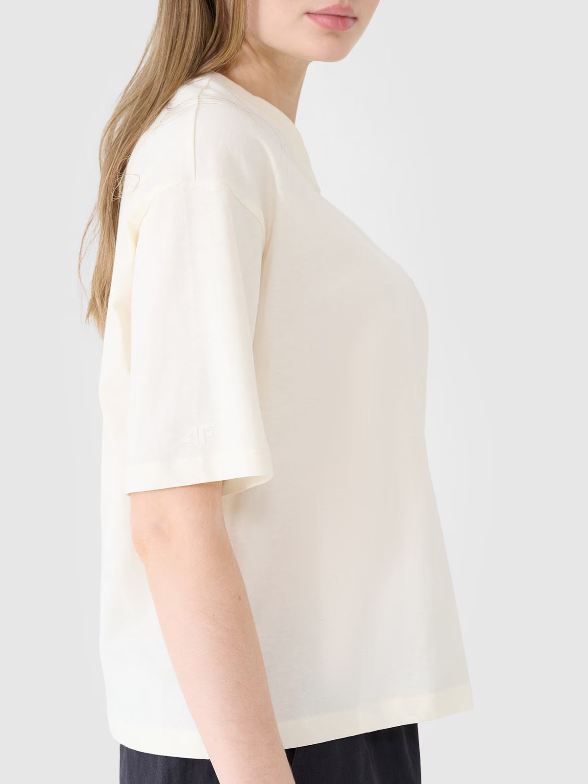 T-shirt oversize z nadrukiem damski
