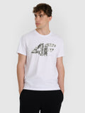 T-shirt regular z nadrukiem męski