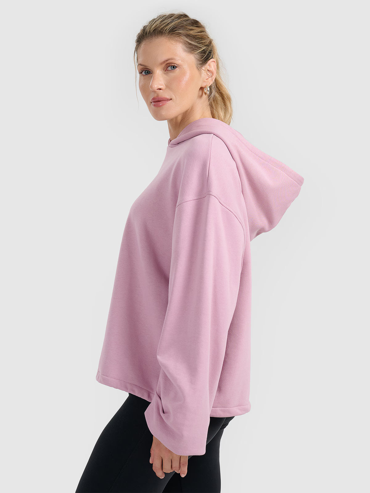 Bluza dresowa nierozpinana z kapturem damska