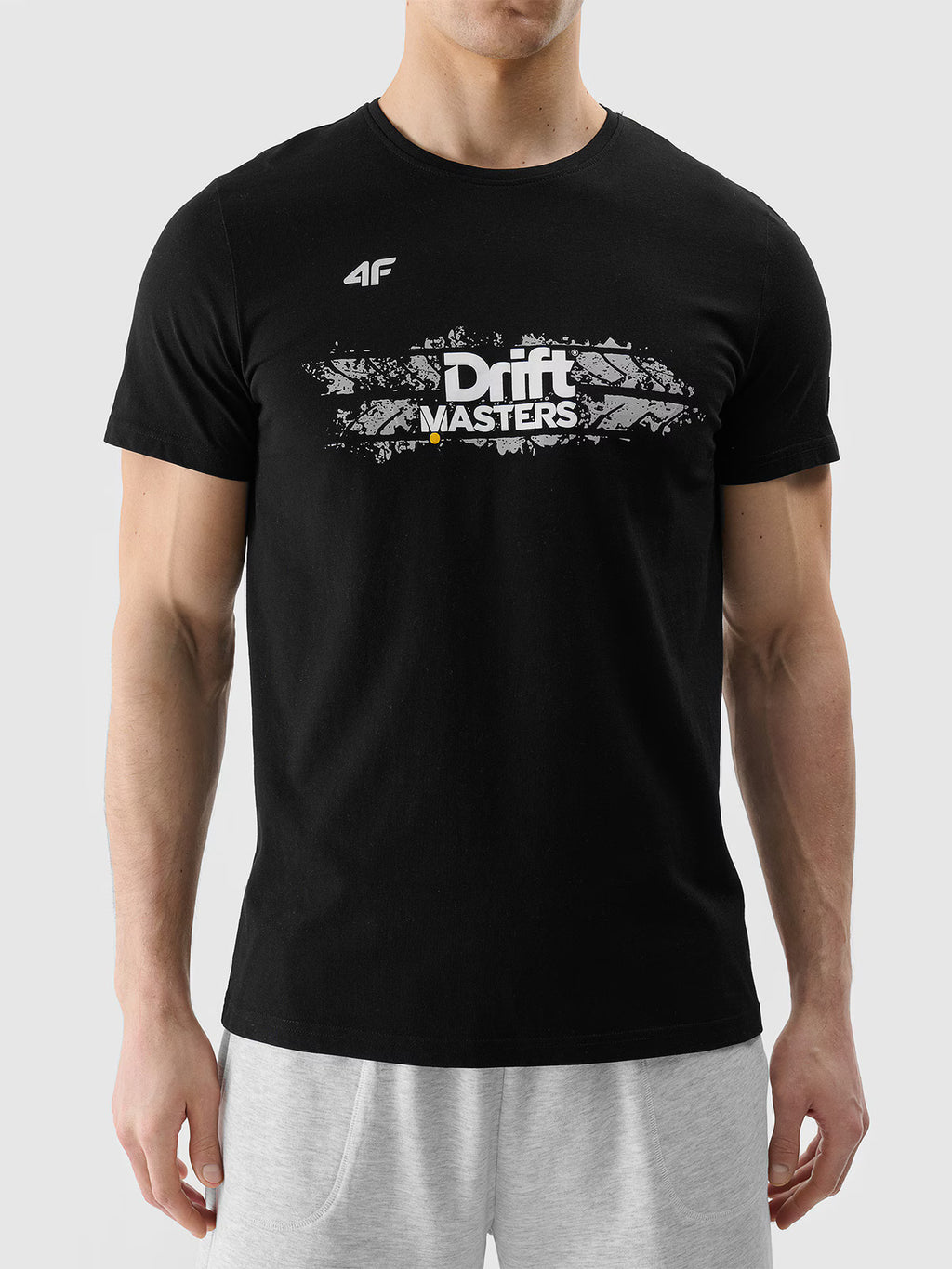 T-shirt regular z nadrukiem uniseks 4F x Drift Masters