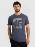 T-shirt regular z nadrukiem męski