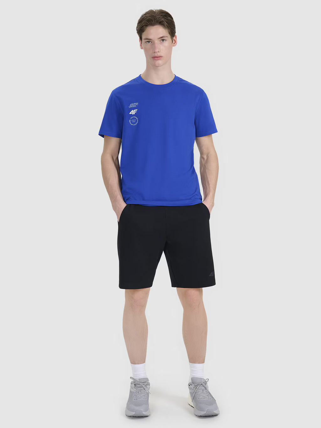 T-shirt regular z nadrukiem męski