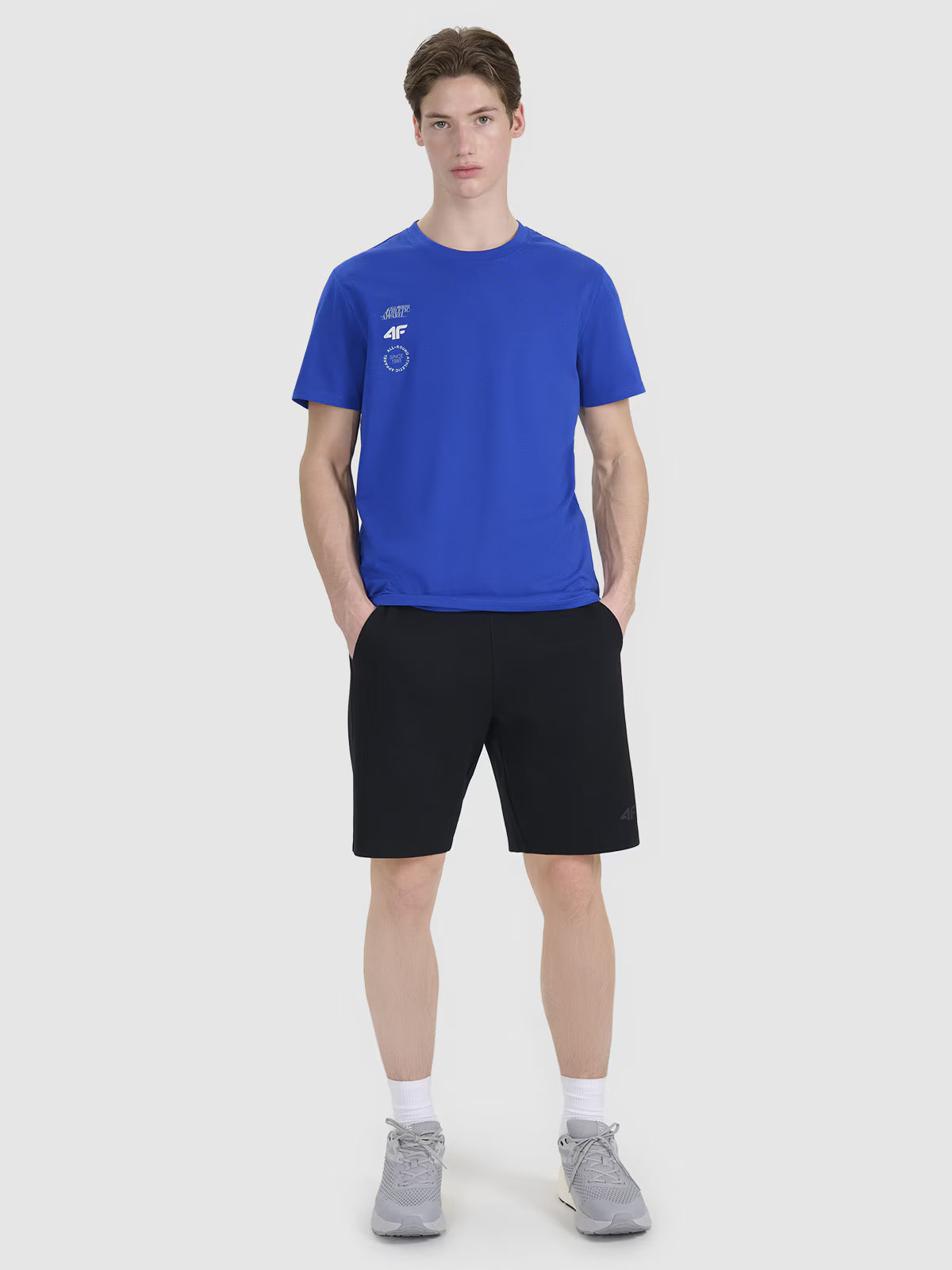 T-shirt regular z nadrukiem męski