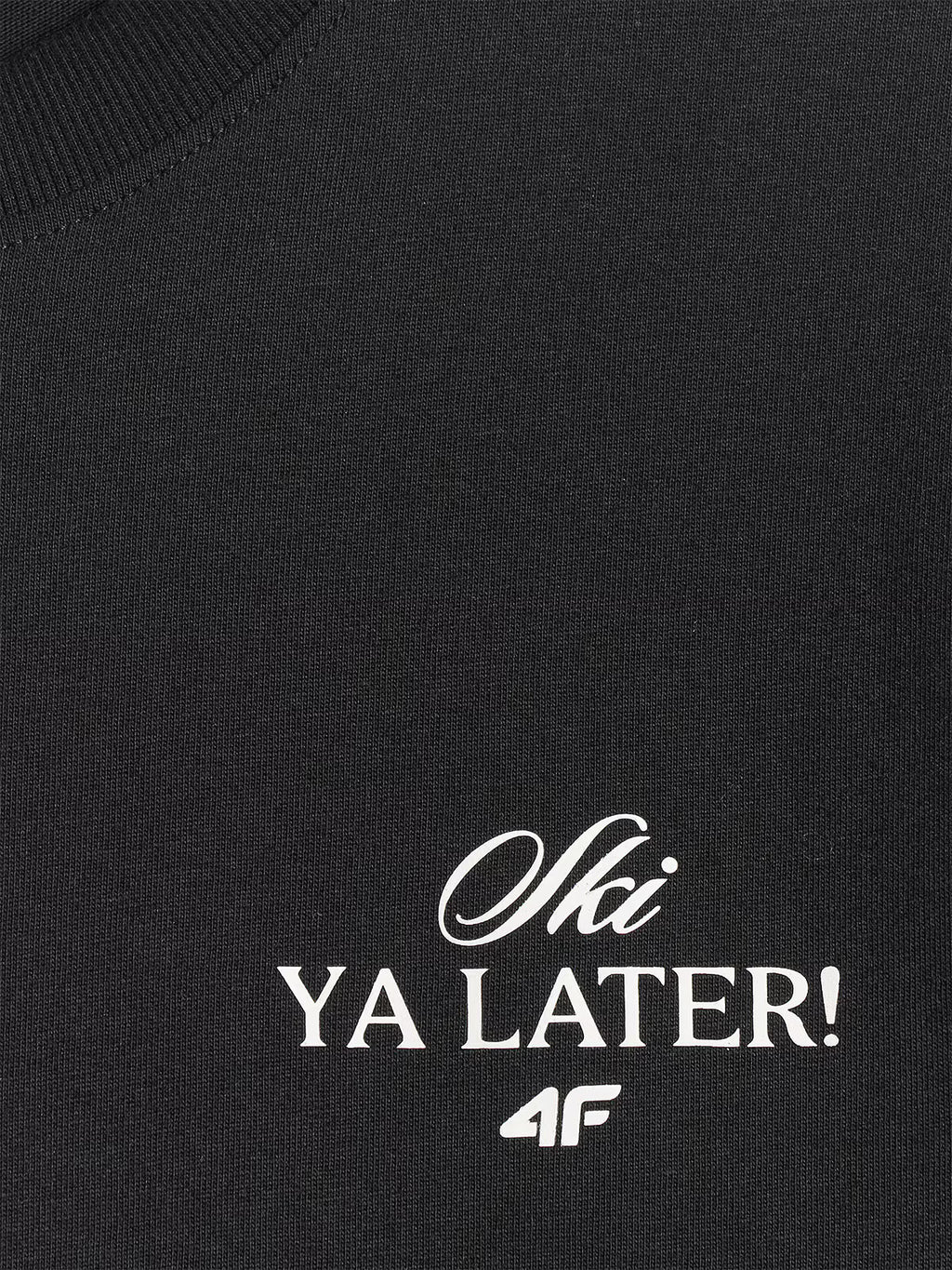 T-shirt loose z nadrukiem damski