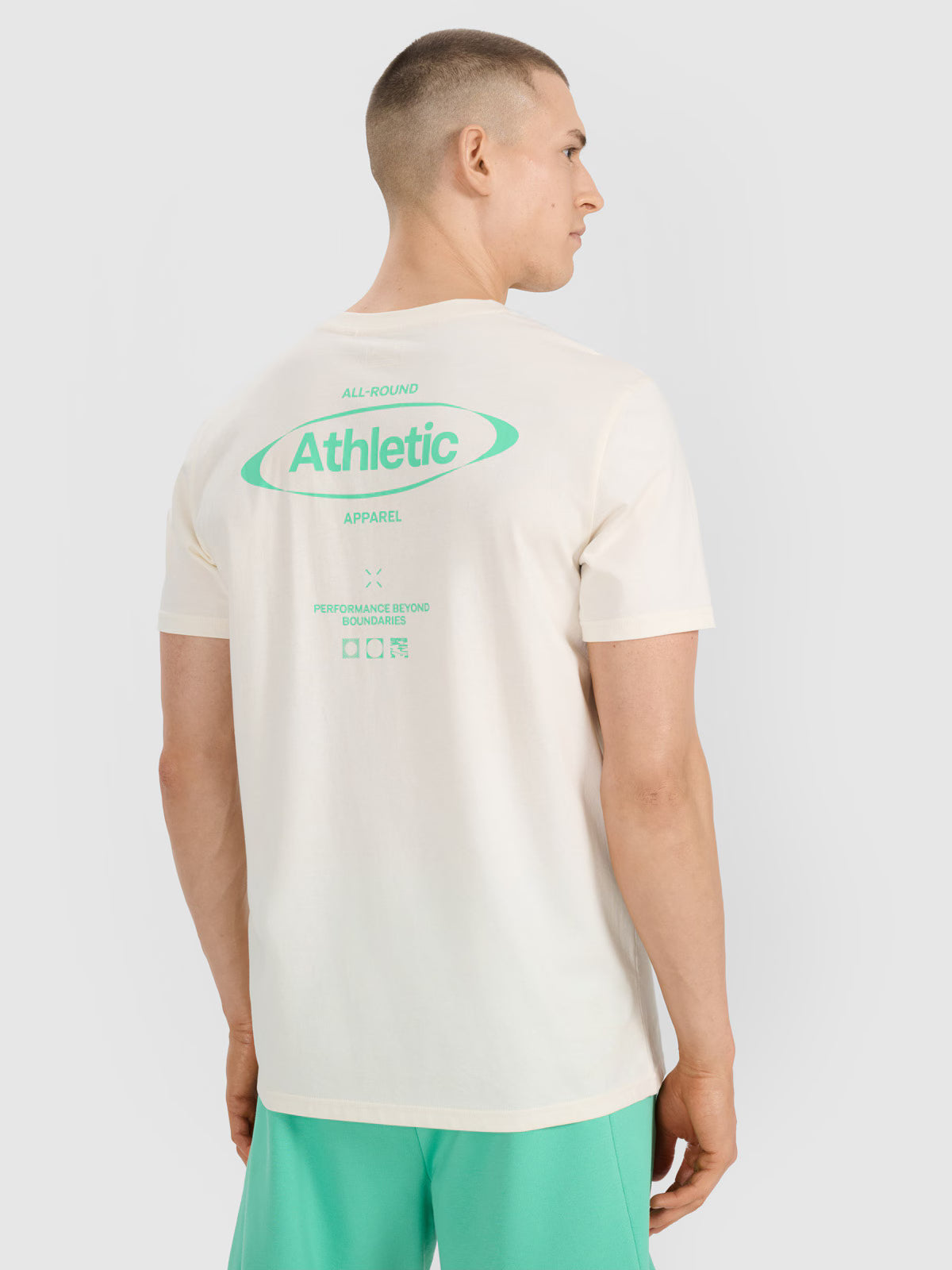 T-shirt regular z nadrukiem męski