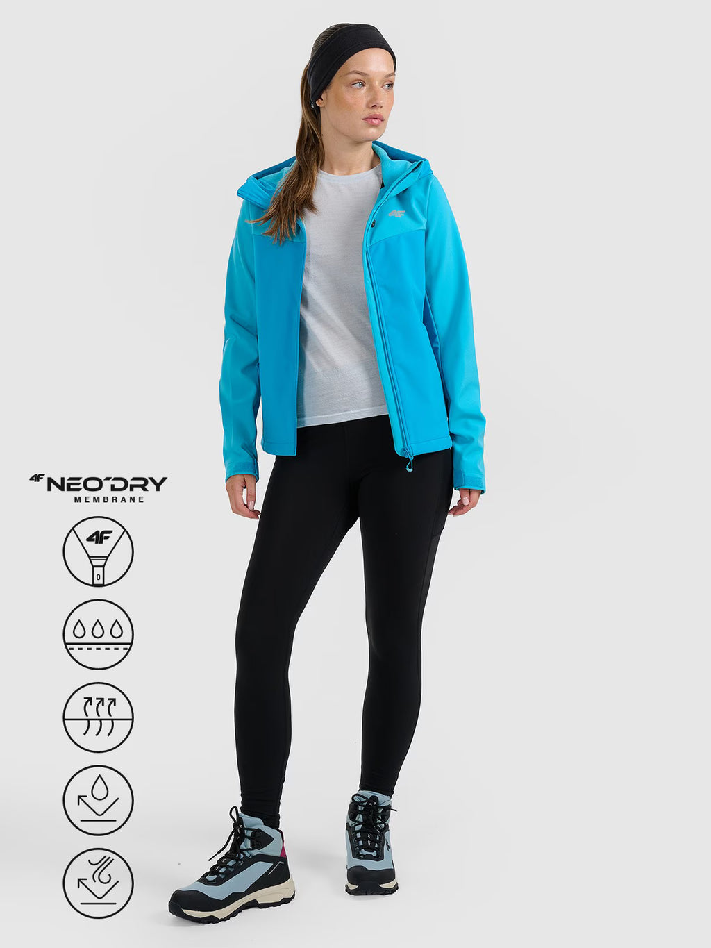 Kurtka softshell wiatroodporna membrana 8000 damska