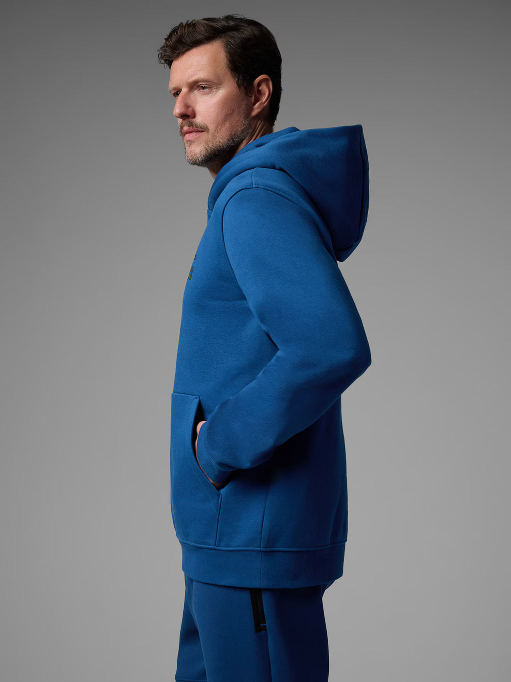 Bluza dresowa regular z kapturem męska 4F x Robert Lewandowski