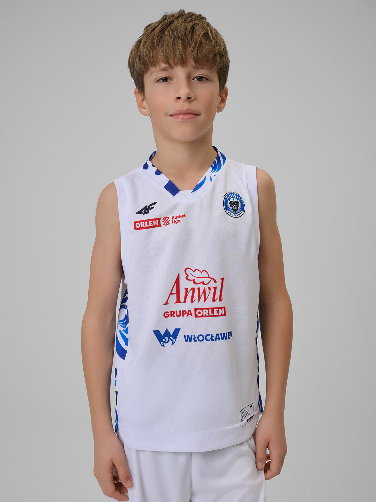 Koszulka meczowa replika domowa z sezonu 2025/26 dziecięca 4F x Anwil Włocławek