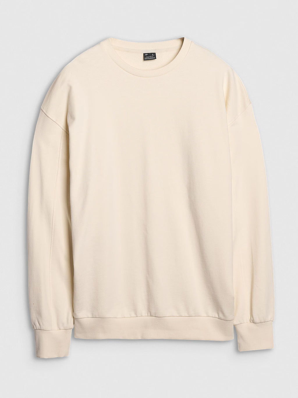 Bluza dresowa oversize nierozpinana bez kaptura męska