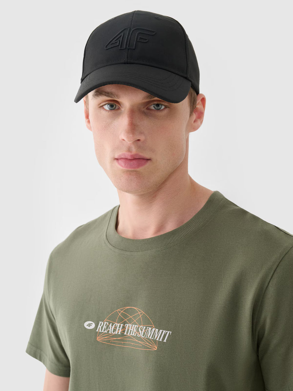 T-shirt regular z nadrukiem męski